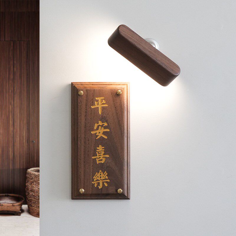 黄铜钉复古木质门牌定制家用号码牌创意实木民宿店铺挂牌装饰招牌