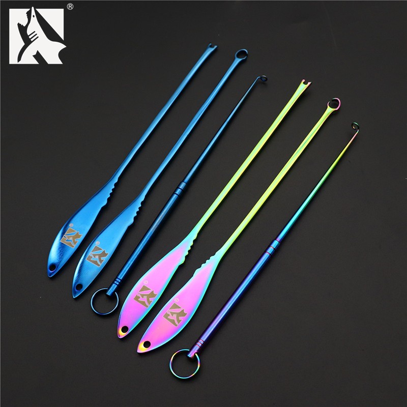 不锈钢脱钩器深口退钩器深喉取钩器榴弹型解钩器起鱼器盲捅摘钩器