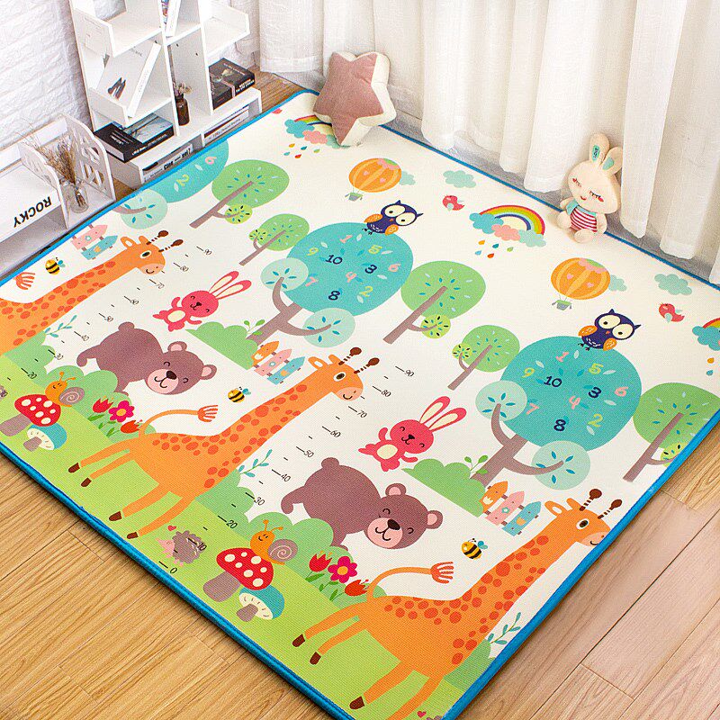 宝宝卡通爬行垫爬爬垫儿童客厅卧室泡沫地垫一整张防潮隔凉野餐垫