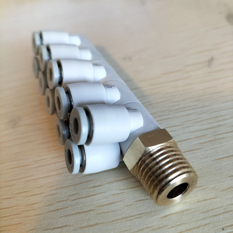 ONPO NPW002SKM一进十出排5组气动快插转接头集成支接头11通