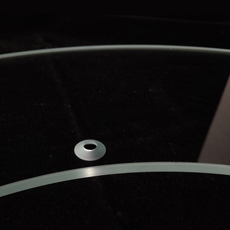 超白高透耐磨工业设备钢化玻璃盘筛选机视觉检测影像光学玻璃定制