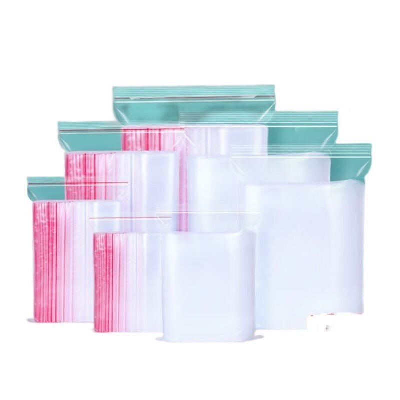 中部工品自封袋留样袋密封袋加厚6号12*17cm*8包共800个