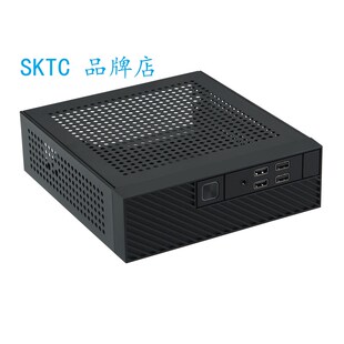 新款 M10迷你电脑机箱ITX主板6cm厚度USB3.0HTPC机箱4个USB SKTC