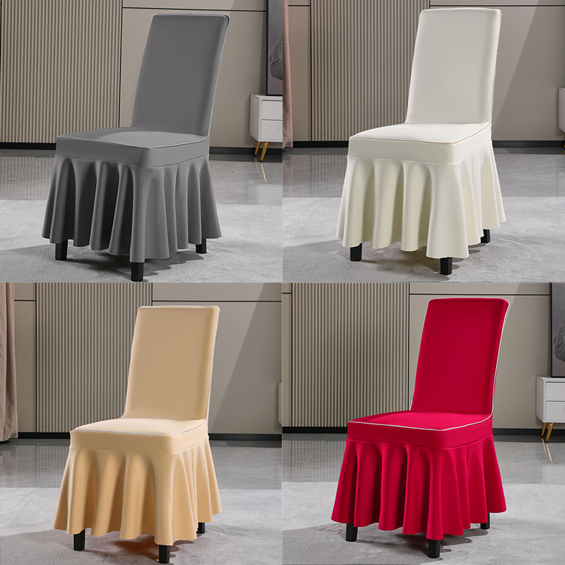 直背空气层酒店椅子套罩餐2024新款椅餐桌高端定制蝴蝶结凳子椅套