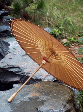 古晒风油纸用手古代伞雨男古装伞汉伞服伞道工具女实68720仿古雨