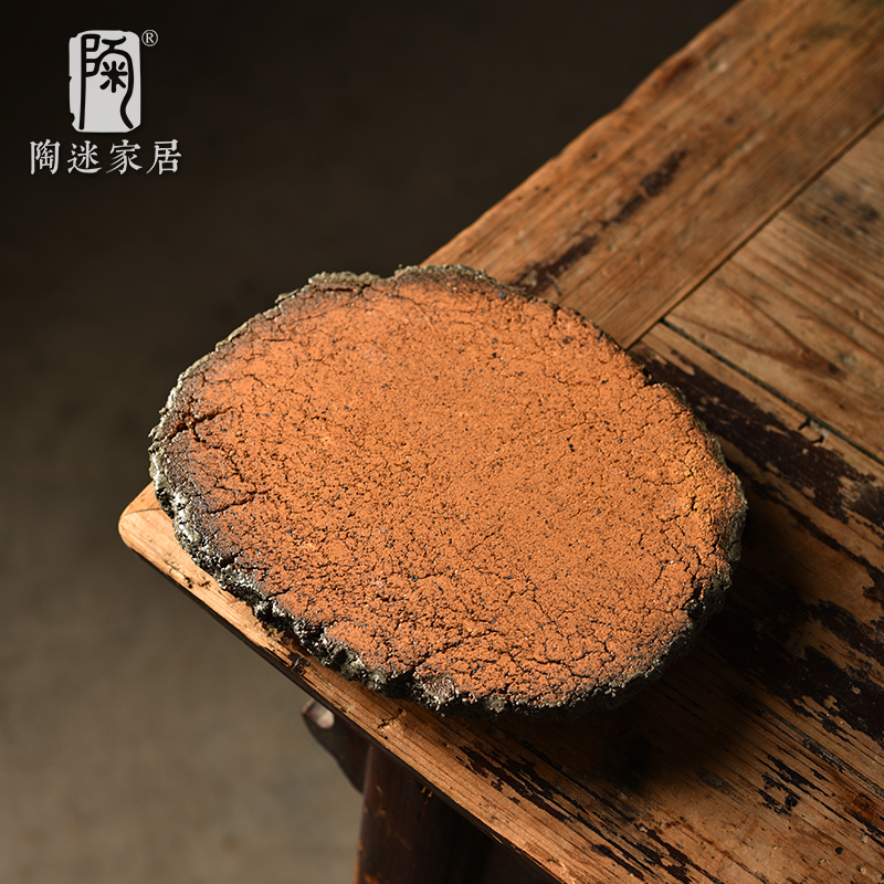 陶迷匣钵烧壶承壶托陶瓷家用小茶台功夫茶具配件干泡盘可吸水茶盘