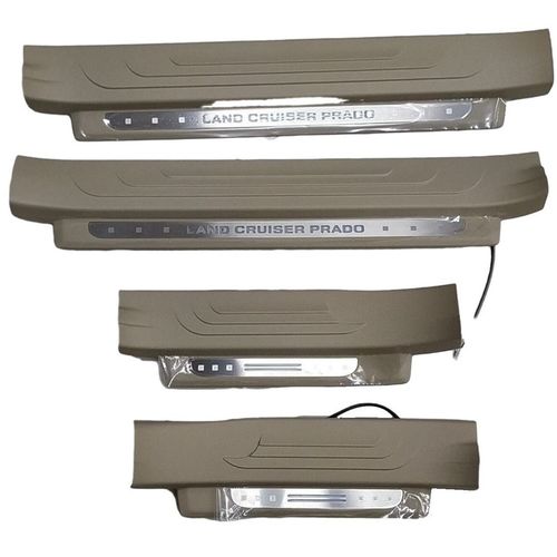 适用10-22霸道门槛条原厂款带灯白蓝光PRADO普拉多米换件迎宾踏板