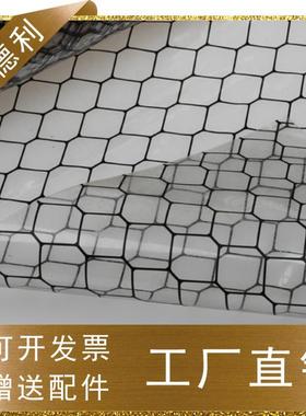 pvc防电网格帘软透明门帘无尘隔断帘子环静保阻燃帘1.37*0.3洁棚