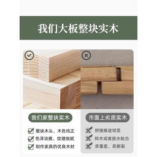 LE实f可折XRR床1米5一米二单人床90cm叠拉伸木床家用小户型伸缩床