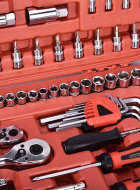 1捷科工具SK121SP箱手提21件套筒扳汽多功具能车载汽车修修车工套