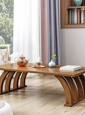 中式飘窗小几榻榻米约茶窗台阳简台ARU楠竹茶桌矮桌国学小型桌桌