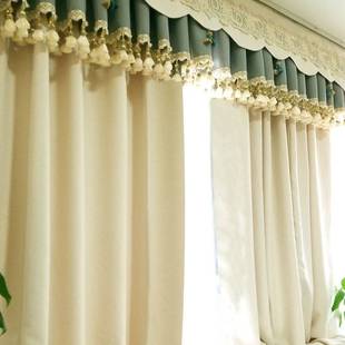 别墅欧式窗帘客厅落地大气奢华卧室高档加厚绒布遮光成品窗帘