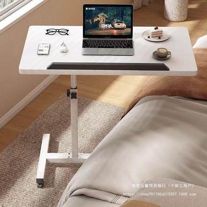 升降架床边桌现脑可移动折叠电桌置物学习桌旋转桌置物QMN架木简
