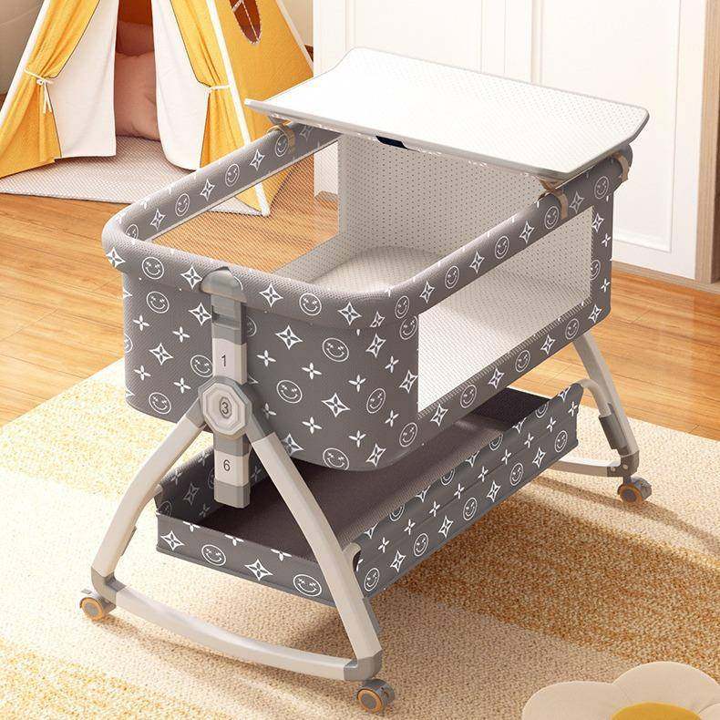 可折叠新2生婴儿床268拼接大床多5功能便携可移动宝宝摇篮床床02