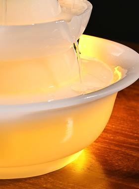 摆件循环流水水装饰环水球客厅循82394926环水轮财八方来轮流面水