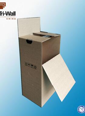 青纸箱厂岛家现箱货叠带铝合金挂杆衣架服装运输HBI挂衣箱折纸箱