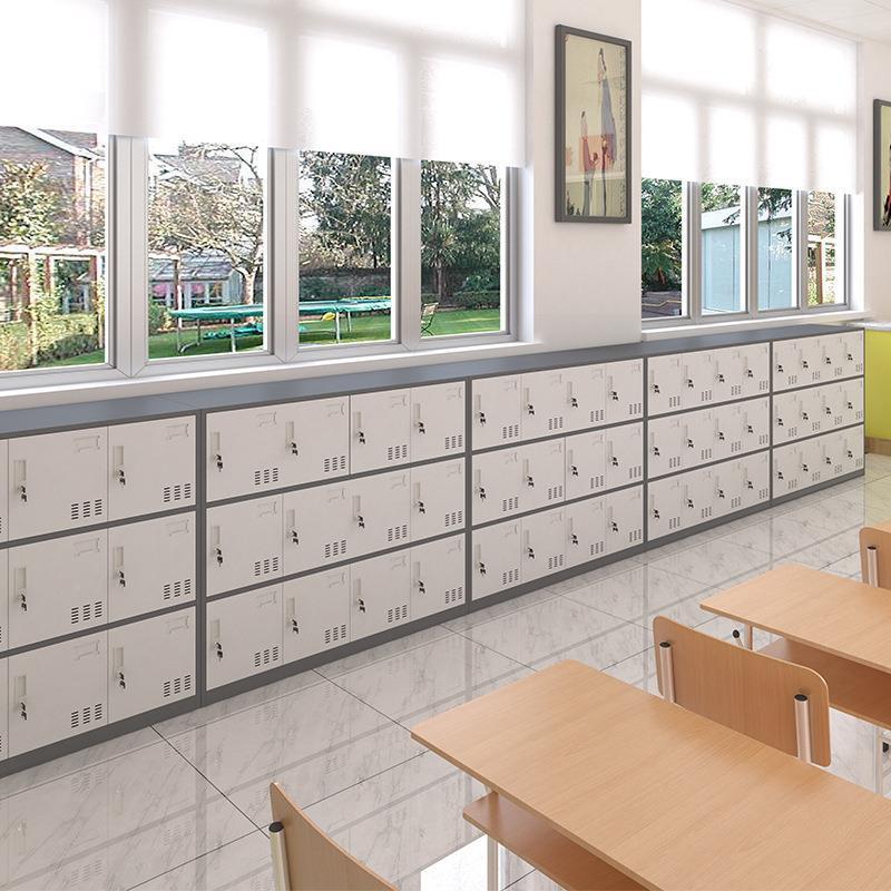 生书包柜教小储物柜宿舍更衣柜学彩M-007室色存包柜幼儿园多门收