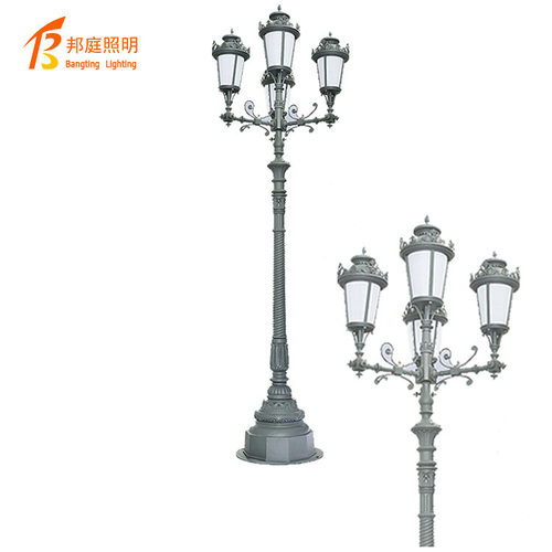 欧式太阳能庭院灯 LED户外防水草坪灯一体化酒店工程别墅小区路灯