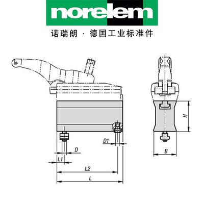 noelem德具朗国原厂直供诺瑞NLM0460用于动力夹的提0460r升件