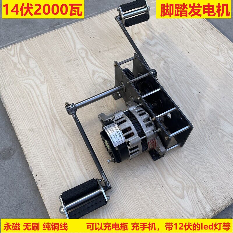 脚踏发电机12V/24V永磁无刷
