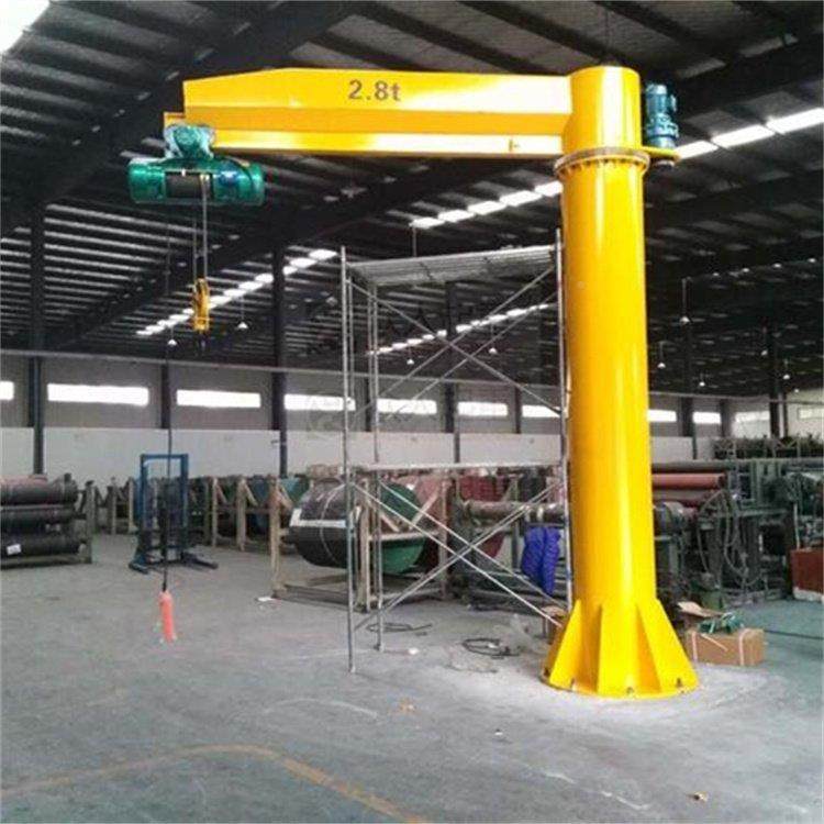 立间柱927式悬臂吊2车仓库电动t旋转臂吊固定式0.5t1吨3吨旋臂单