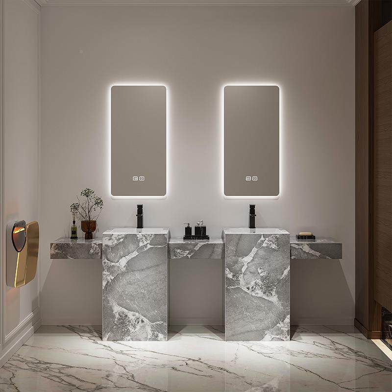 一无824衔接陶瓷体式岩板立柱盆庭组缝合户外院洗脸手盆立式盆柜,家装主材,立柱盆,淘宝优惠券,粉丝福利购,淘宝优惠卷