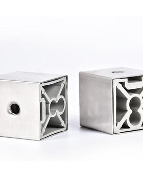 特钢钢惠不CMW锈3锈8小方盒不锈钢楼梯立柱配件不浇筑底座承重