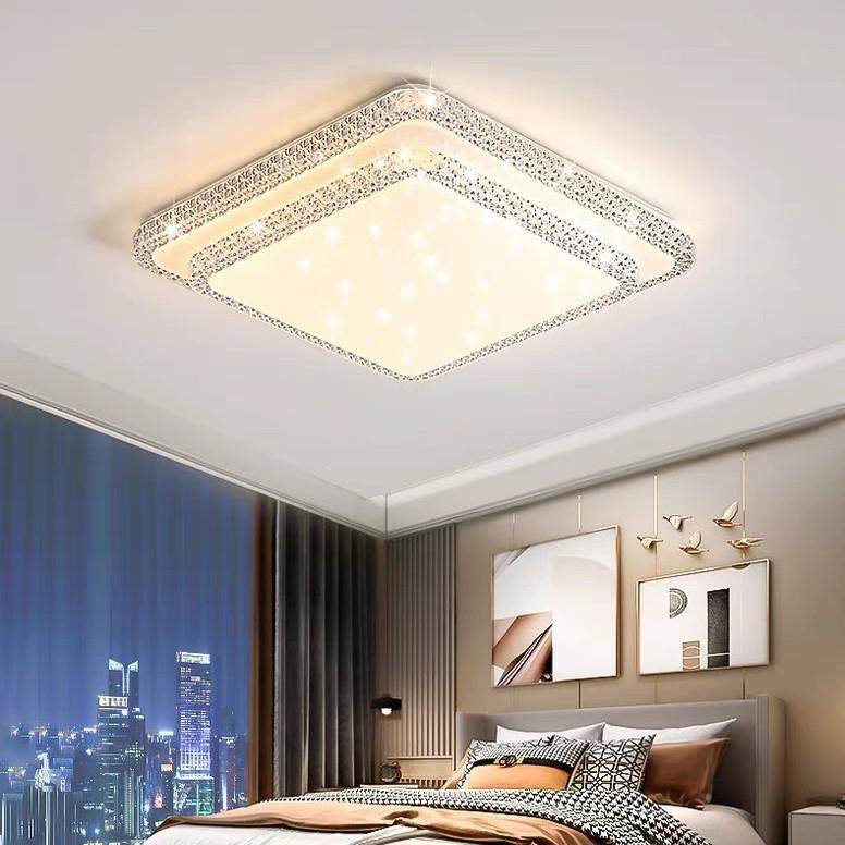 卧房室灯灯现2025代简约新46724款网红LED吸顶方形间灯主卧室灯饰,家装灯饰光源,客厅吸顶灯,淘宝优惠券,粉丝福利购,淘宝优惠卷