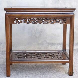 实木花架鱼985缸架桌子茶几边几盆架件桌工艺摆品奇石桌茶中式景