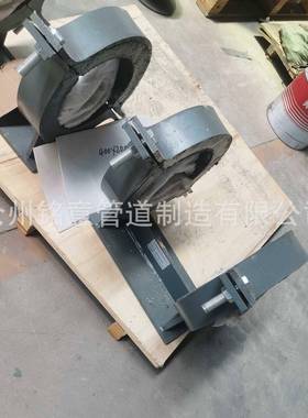 T2双管夹MEA式高温隔热管托T管全夹式高温隔热管托蒸汽管1道保温