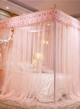 厂家夏季宫廷YJF-WZ00式厚蚊帐落加加密防蚊地公主床帘家用罩卧室
