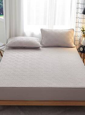 棉床笠纯单件棉加厚席梦思垫保护夹罩防滑固F96SMTJ5定防床尘床套