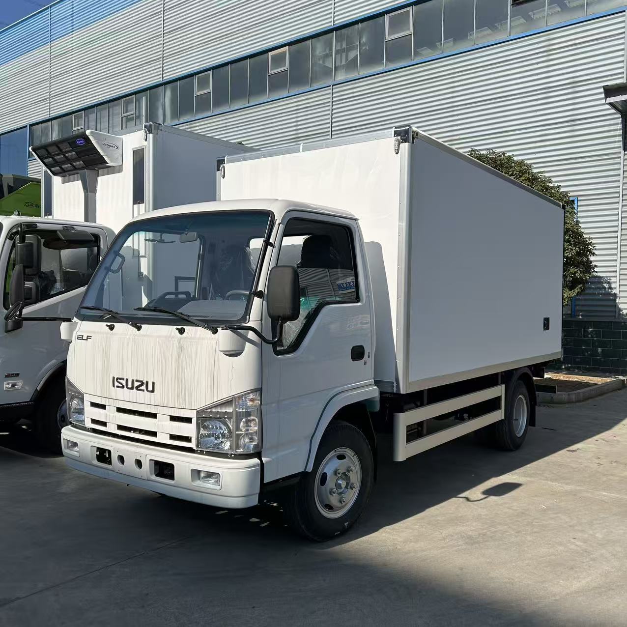 出口中东中亚非洲 ISUZU海鲜冷藏冻车 庆铃五十铃4.2米厢式保温车