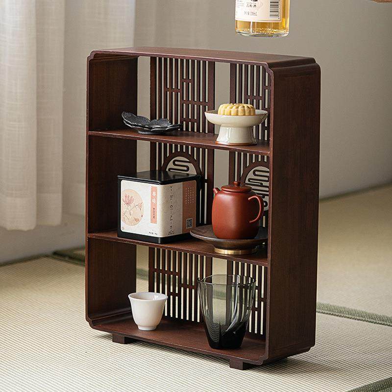国中风置物架茶具zcpj219展花示收纳柜重窗镂空博古架茶道茶室桌,收纳整理,书桌收纳置物架,淘宝优惠券,粉丝福利购,淘宝优惠卷