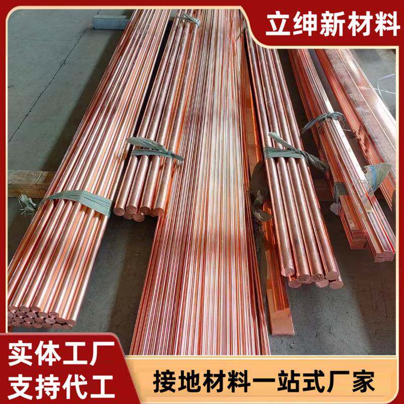 覆铜扁钢铸连铜包圆25接钢地极/钢镀铜接地棒