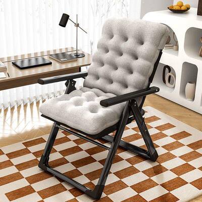 收纳凳折家叠椅用午睡阳台老人人休闲凉躺椅YUF懒靠背座椅收纳凳