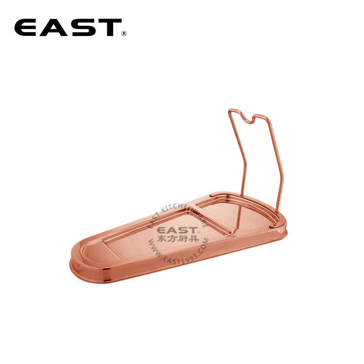 镀金扇形不锈钢餐夹盖架【EAST东方厨具】酒店设备