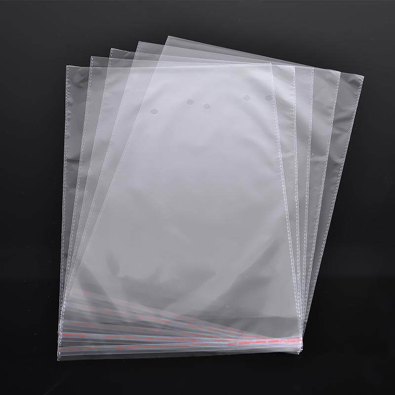 EUO热销大号80c透m长自粘opp袋不包干胶明塑料自封子袋服装装袋现