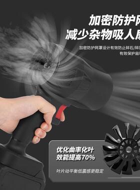 大功率工业级锂吹风机电持充电式轮鼓风机便携涡AZT吹雪落叶暴风