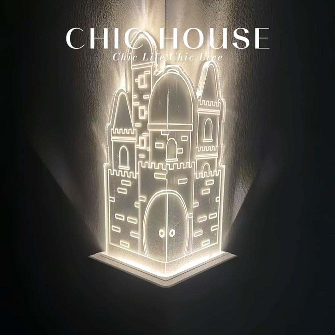 感应灯人来即亮人走即灭楼梯道入户门墙角夜灯氛围灯梦幻城垒德株