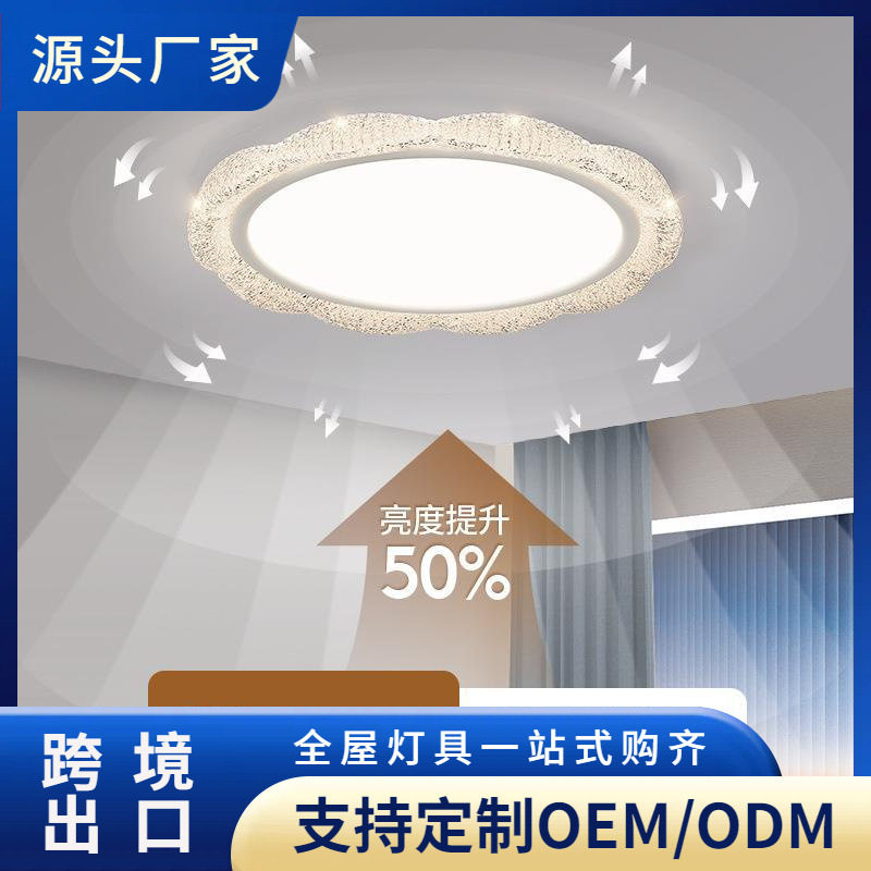 全光谱复古卧室灯具2025新款现代轻奢温馨浪漫护眼圆形书房灯