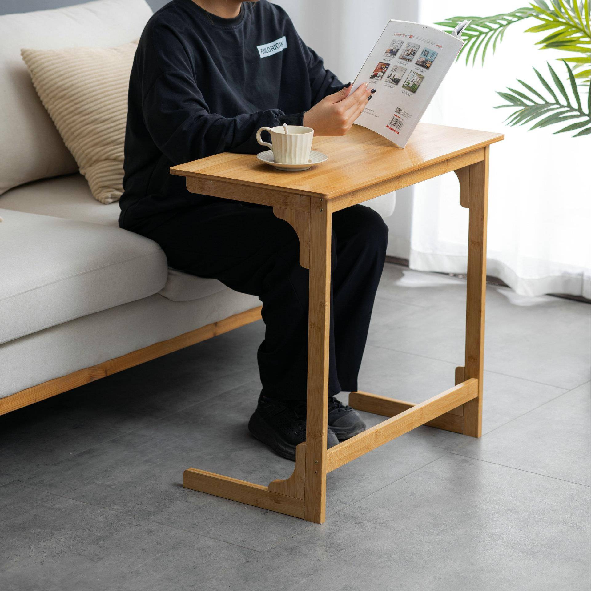 可移动床边小桌木腿卧易室无品牌/家用简桌学习写字书沙发边桌C型