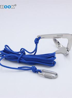 不锈316鲁斯锚锚小船用锚皮划艇充气浮XVL排舢板充钢气艇船布锚