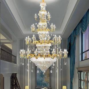 别厅墅复式 空轻奢l吊oft楼中楼挑跃层大水95214 楼客厅大吊灯欧式