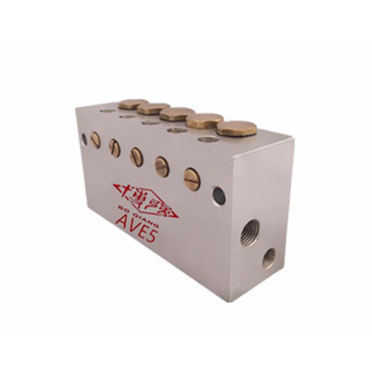 气AVE-5分配器AV-E5启东博强牌油油气润滑系统合器一进混五出