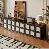 视法式 客电厅组合整 实木云客厅柜边柜组合香纱54546创意设计师款