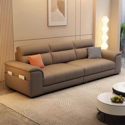 奶油风沙KPU发025年新猫款科技布艺沙发客厅小型现代简约爪2皮户