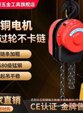 环电动葫芦380v28824220v家用倒升机链条式链起重吊机1链T2T3T5提