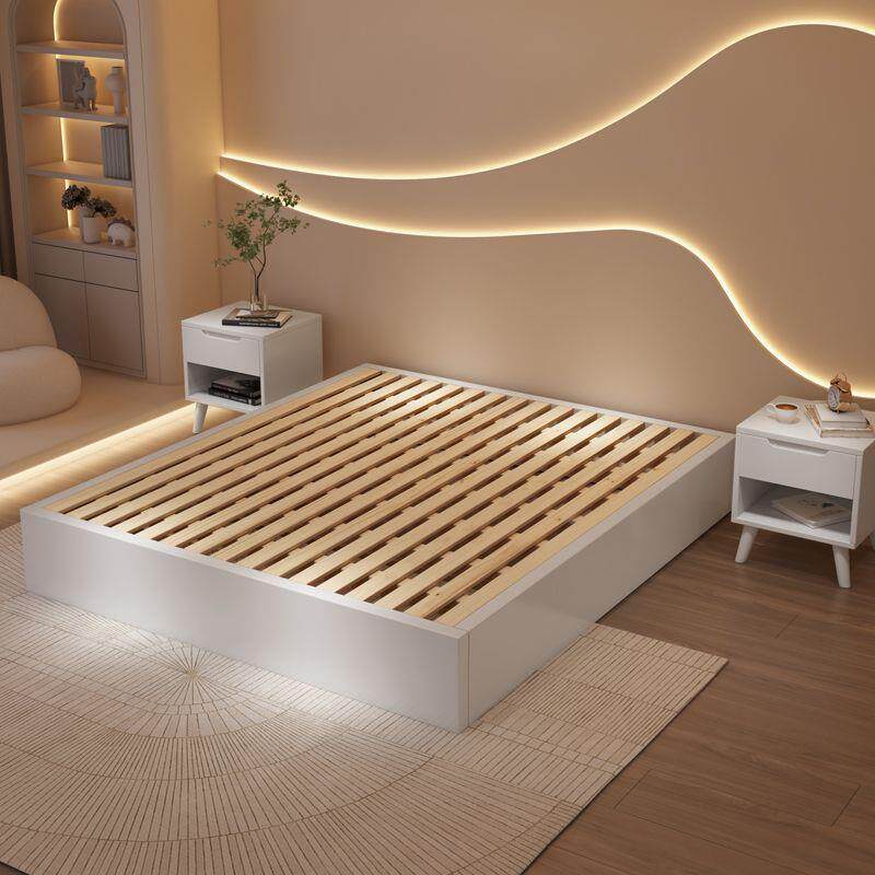 实木榻无榻米无床头床落地1米RMP1酒店床背.2日式现靠代简约1.5床