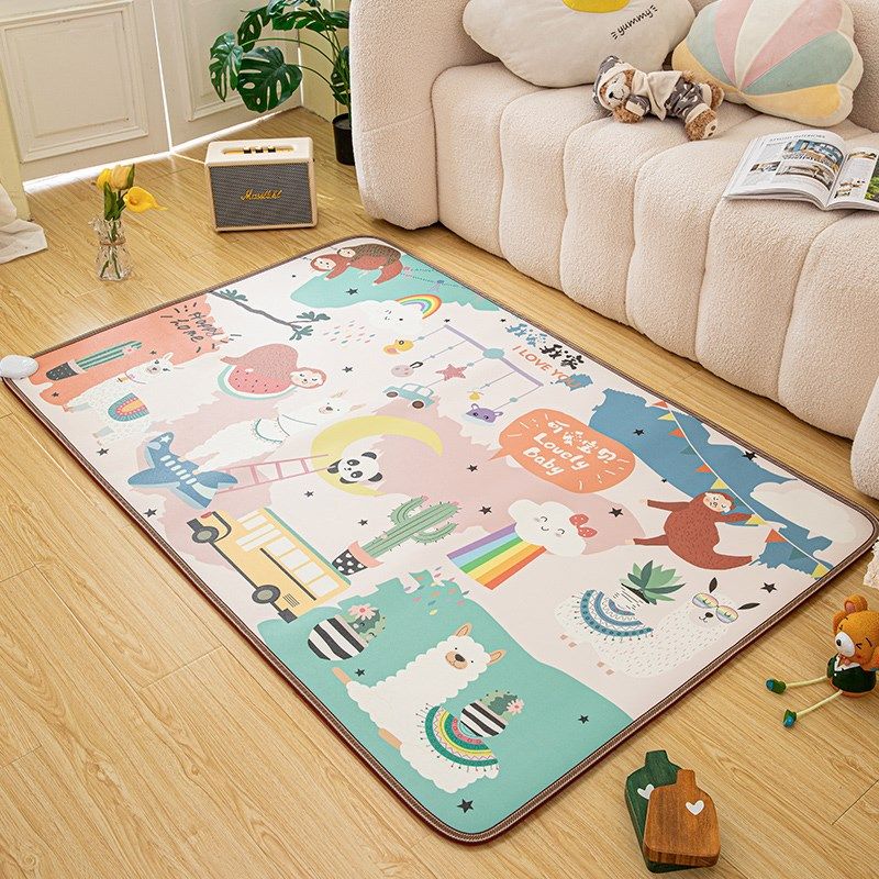 优端石墨烯地暖垫碳晶地热垫发热电热地毯加热客厅家用儿童卡通